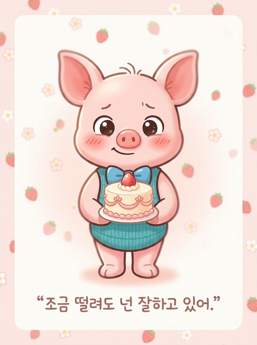 피코렛 생일카드 뒷면