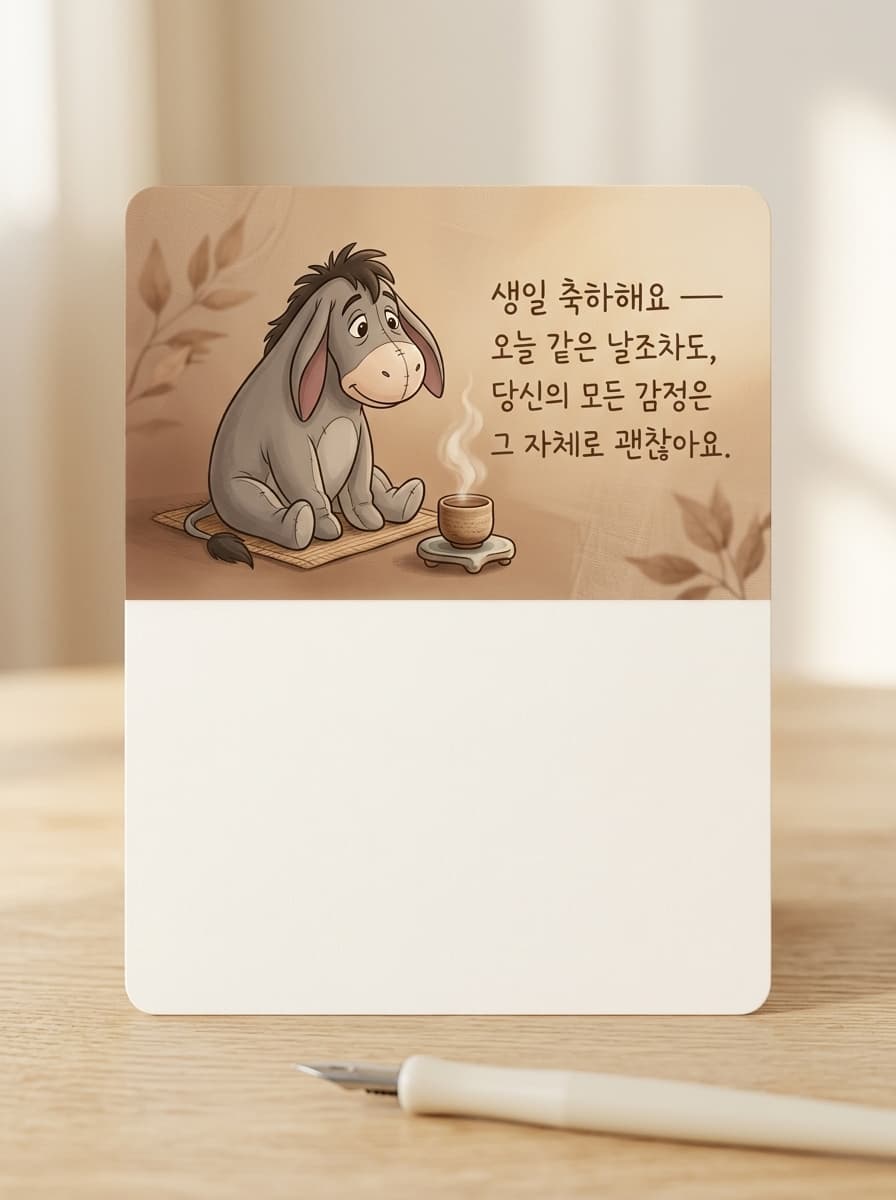 슬로르 생일카드 앞면